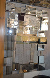 Modern Large Silver Stylish Contemporary Modern Living Room Bedroom Wall Mirror-GDMN0230 (120Cmx80Cm)