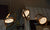 Pendant-Crystal Glass Pendant light with Rotating Ring-2010-1,3 & 5 rings(Rose Gold) with matching wall lights