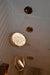 Pendant-Crystal Glass Pendant light with Rotating Ring-2010-1,3 & 5 rings(Rose Gold) with matching wall lights