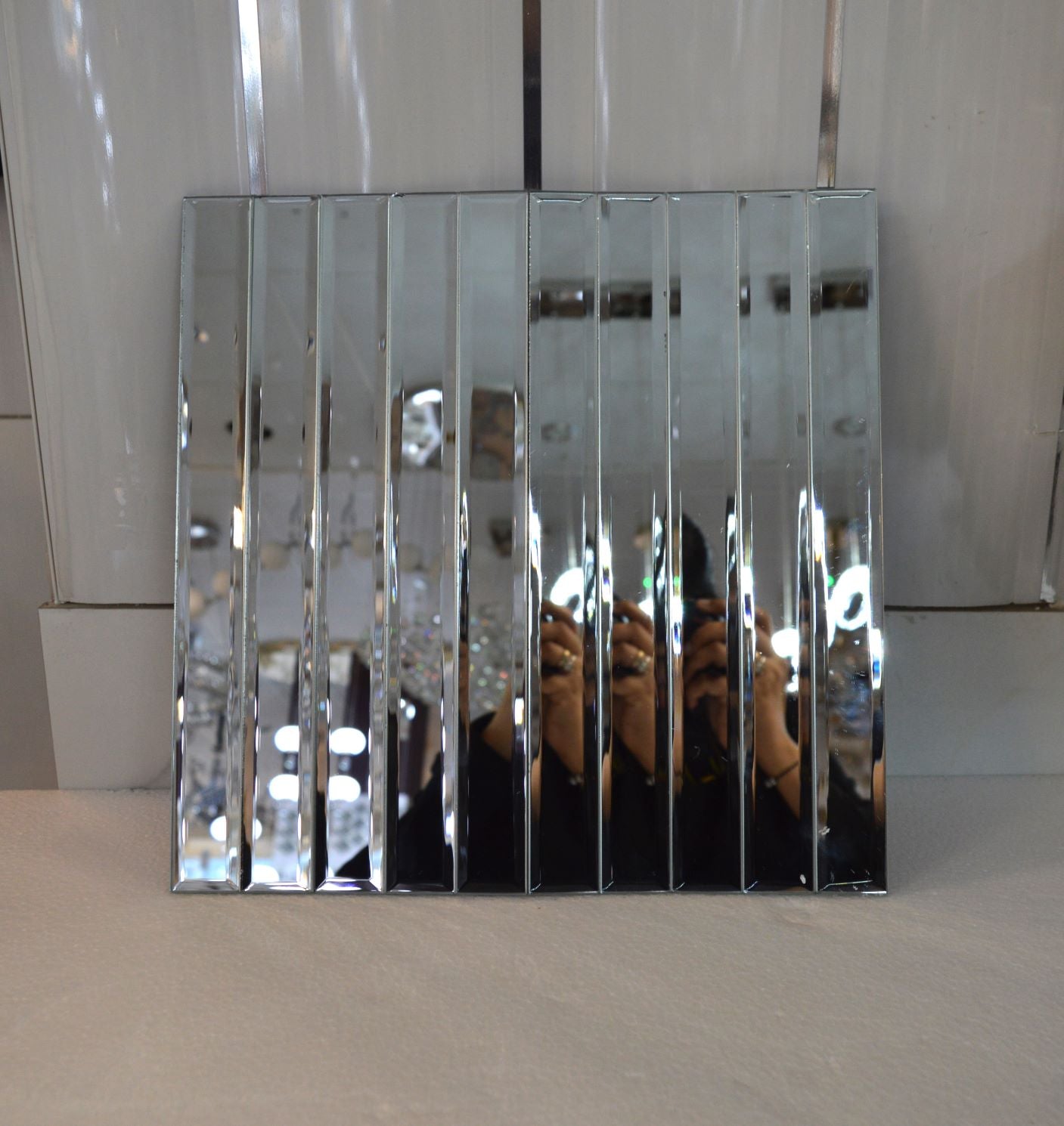 MIRROR METRO MOSAIC TILES REFLEXION RECTANGLE- 300*300*8mm-11sheets-1m2-DZ3303