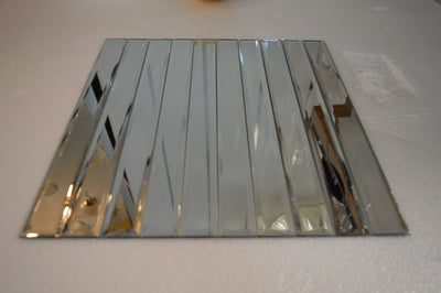 MIRROR METRO MOSAIC TILES REFLEXION RECTANGLE- 300*300*8mm-11sheets-1m2