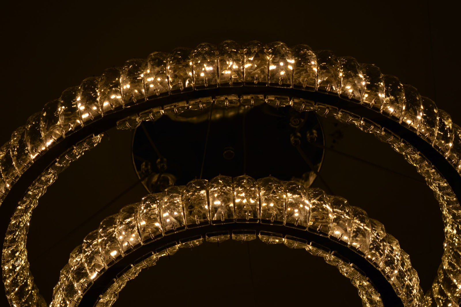 3 & 2 Rings Crystallic LED Chandeliers -Colour Changing Dimmable with Remote Control-8304-600+400 & 8304-700+500+300-Chrome