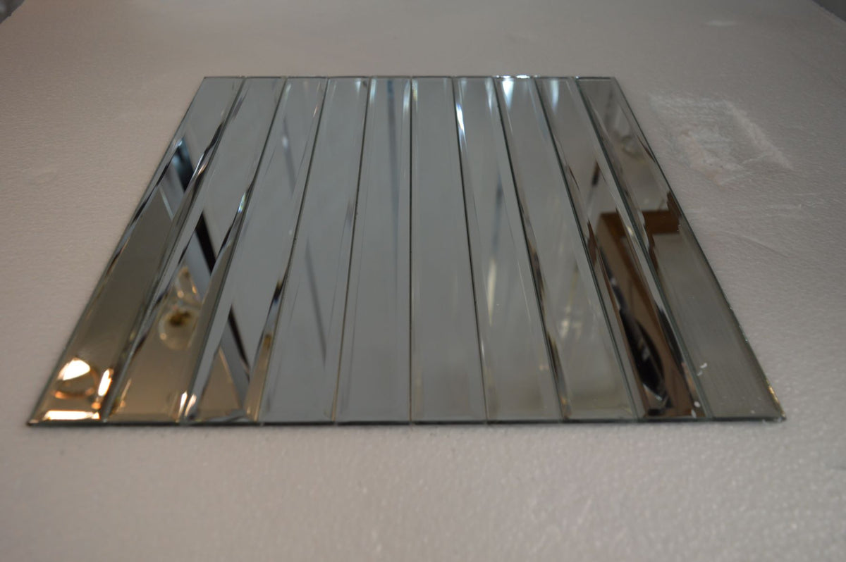 MIRROR METRO MOSAIC TILES REFLEXION RECTANGLE- 300*300*8mm-11sheets-1m2-DZ3303