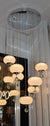 Pendant-Crystal Globs Staircase hanging Pendant Ceiling Light-2113-11CH/GD & 2113-7CH/GD-color changing & dimmable with remote control
