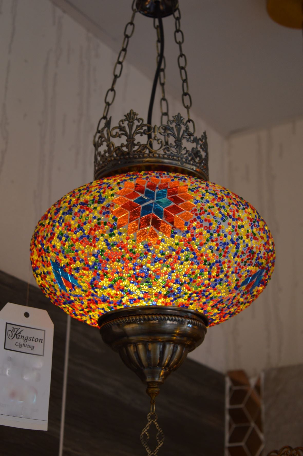 Turkish Pendant-Medium Globe Turkish Pendant Light-88712/1