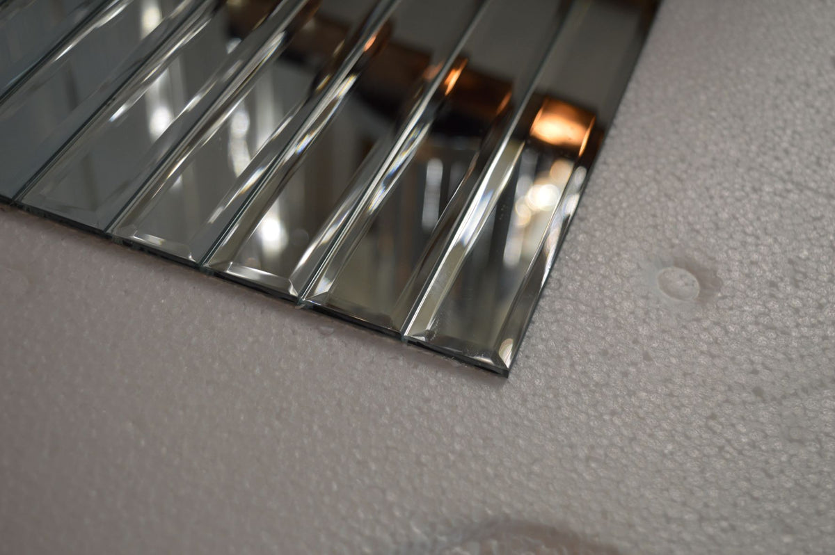 MIRROR METRO MOSAIC TILES REFLEXION RECTANGLE- 300*300*8mm-11sheets-1m2-DZ3303