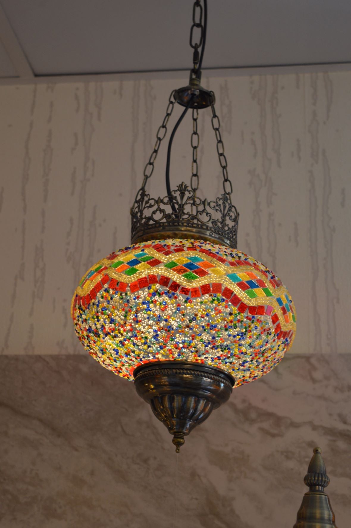 Turkish Pendant-Medium Globe Turkish Pendant Light-88712/1