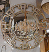 Brush Gold Round Decorative Wall Mirror-GD-MF0289-90*90*2cm