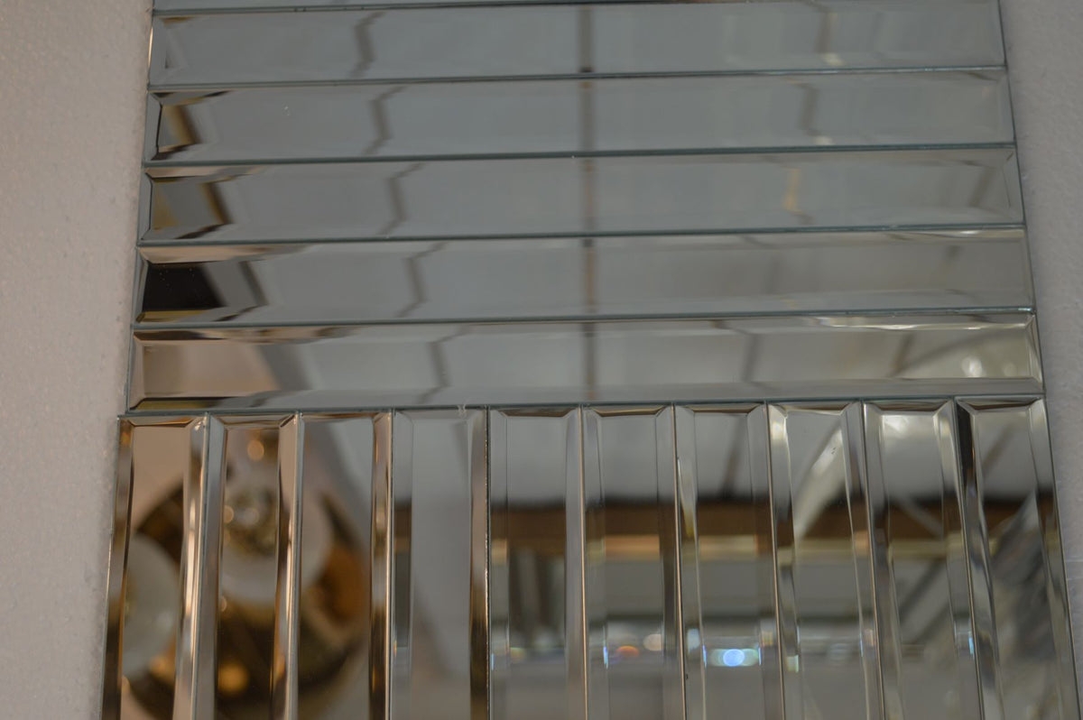 MIRROR METRO MOSAIC TILES REFLEXION RECTANGLE- 300*300*8mm-11sheets-1m2-DZ3303