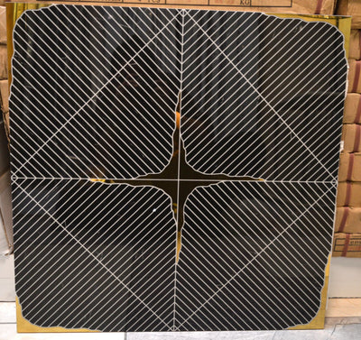 Black & Gold, White & Gold Argyle Pattern Porcelain Décor Wall & Floor Tiles-600*600*10mm-3sheets-1m2-Code: DEC-MIR0791 & DEC-MIR0792