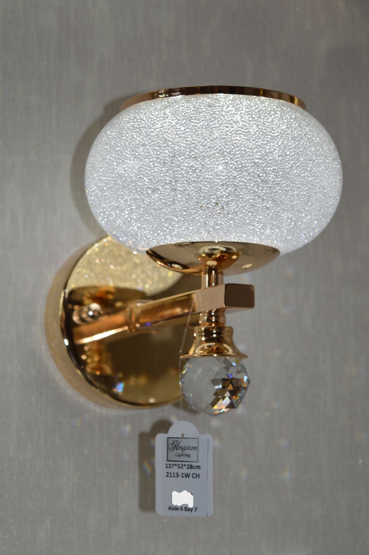 Crystal Glob Floor Lamp & Table lamp with Colour Changing feature-2113