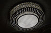 Round Crystallic Flush Mount Ceiling Light-Colour Changing Dimmable with Remote Control-7001-600 & 450-Chrome