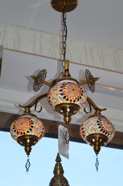 Turkish 5/3 Turkish Colourful Pendant Ceiling Light-88713/3 & 6