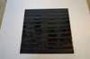 Black Rectangle Strip Glass Mosaic Tiles-300*300*8mm-11sheets-1m2-DZ3302