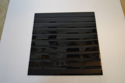 Black Rectangle Glass Mosaic Tiles-300*300*8mm-11sheets-1m2