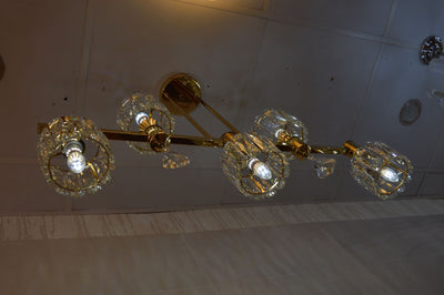 Pendant –Crystal 5 Head  Pendant Ceiling Light-6851-5K-Gold