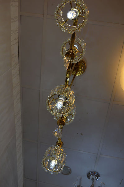 Pendant –Crystal 5 Head  Pendant Ceiling Light-6851-5K-Gold