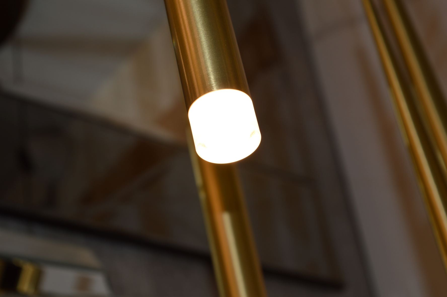 Long Drop Metallic Bars LED Incorporated Stair Pendant Lighting Chandelier-6139-10tubes, 12tubes 30 & 40tubes