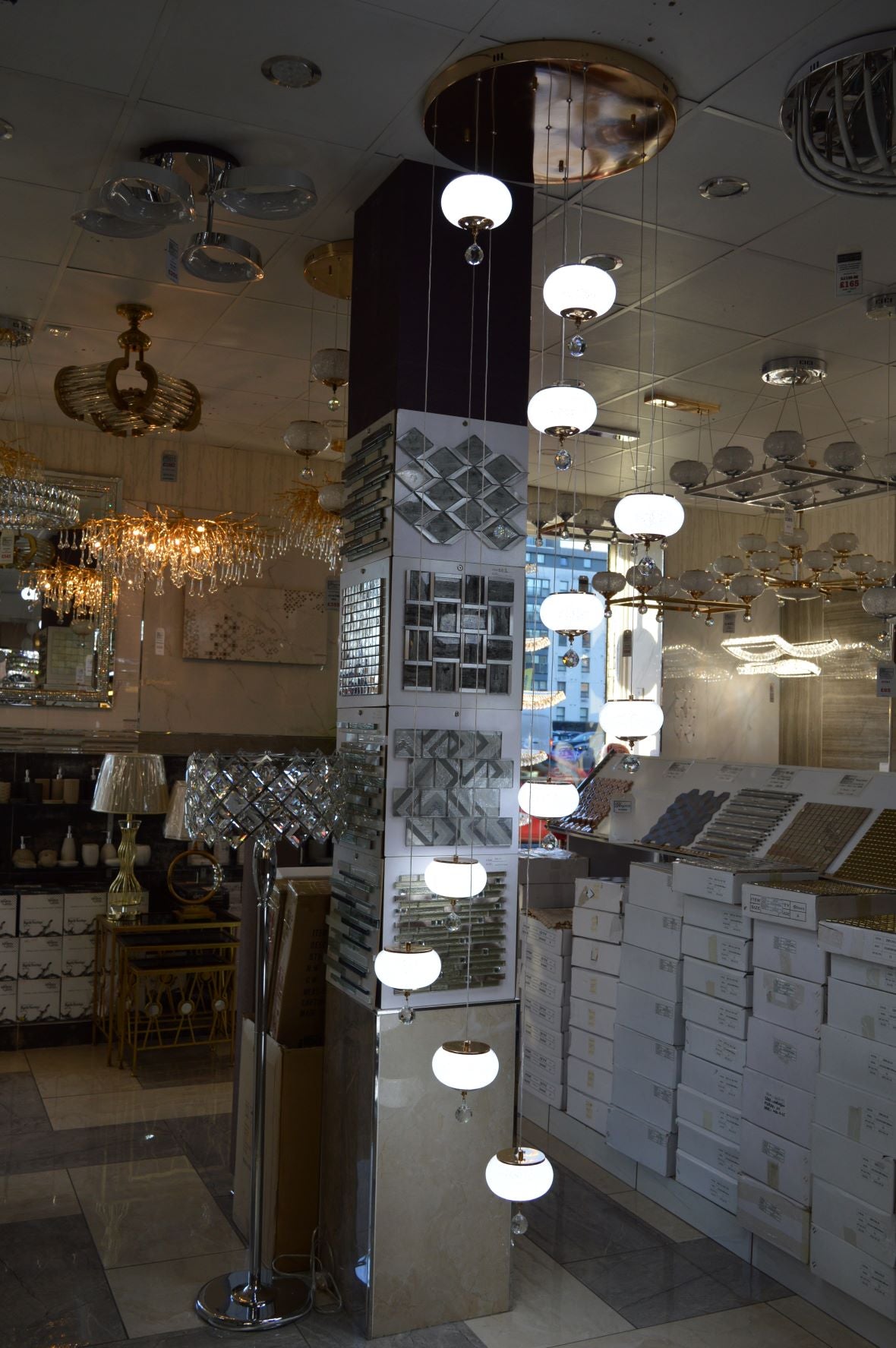 Pendant-Crystal Globs Staircase hanging Pendant Ceiling Light-2113-11CH/GD & 2113-7CH/GD-color changing & dimmable with remote control