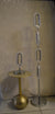 Crystallic Oval Shape Beautiful Warm LED Wall Lights with matching Free Standing Lamps & table lamps -MB2179Chrome & Gold