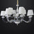 White - Gold Classy Vintage Candle Armed Chandelier