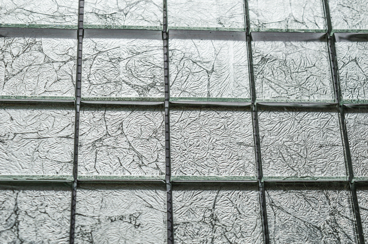 Silver Glint Glass Mosaic Tile-300*300*8mm-11sheets-1m2-48BTM-9K