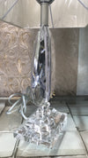 Elliptic crystallic table lamp with strong crystallic base [F080]