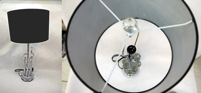 Ladder Crystallic and strong metal frame table lamp [F090S]