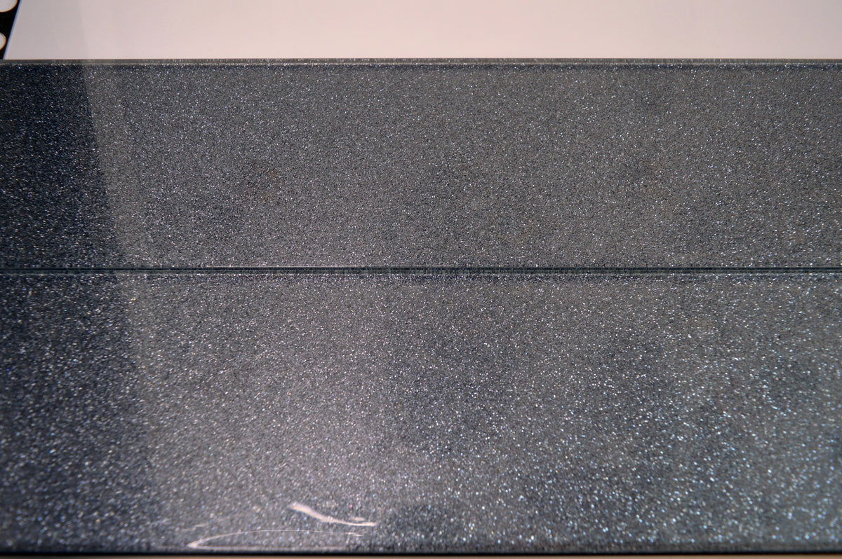 Black Sparkly Glass Mosaic Tile