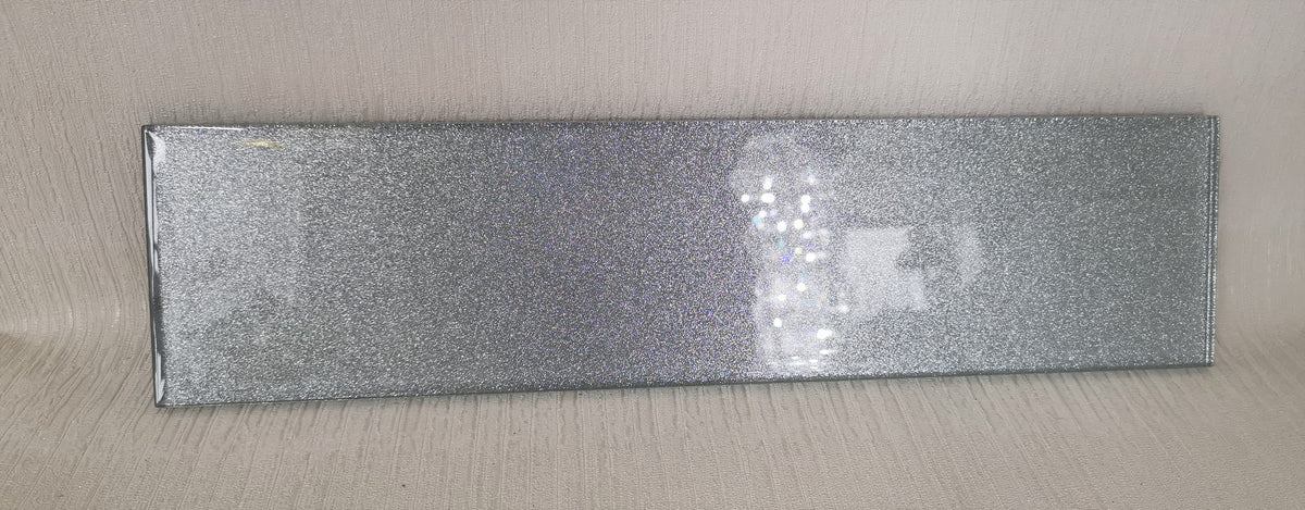 Sparkle Effect Glass Tile-400*100*8mm-25tiles-1m2-GS03SILVER_1