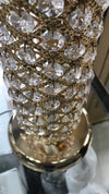 Thin metallic frame crystallic table lamp with incorporated LED [HGC01 | HSC01]