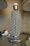 Thin metallic frame crystallic table lamp with incorporated LED [HGC01 | HSC01]