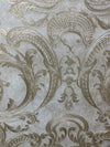 Cream & Gold Swirl Luxury Wallpapers-MC11003-15mtr Length and 1mtr Width-Equal to Normal 3Rolls