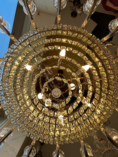 Modern Luxury Crystal Chandeliers –Round(Gold)-6806-8 & 10,Rectangle-6810-10K