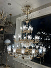 Large Grand Traditional Crystal Chandelier Gold with matching different size lights-Y8098-16+10+6