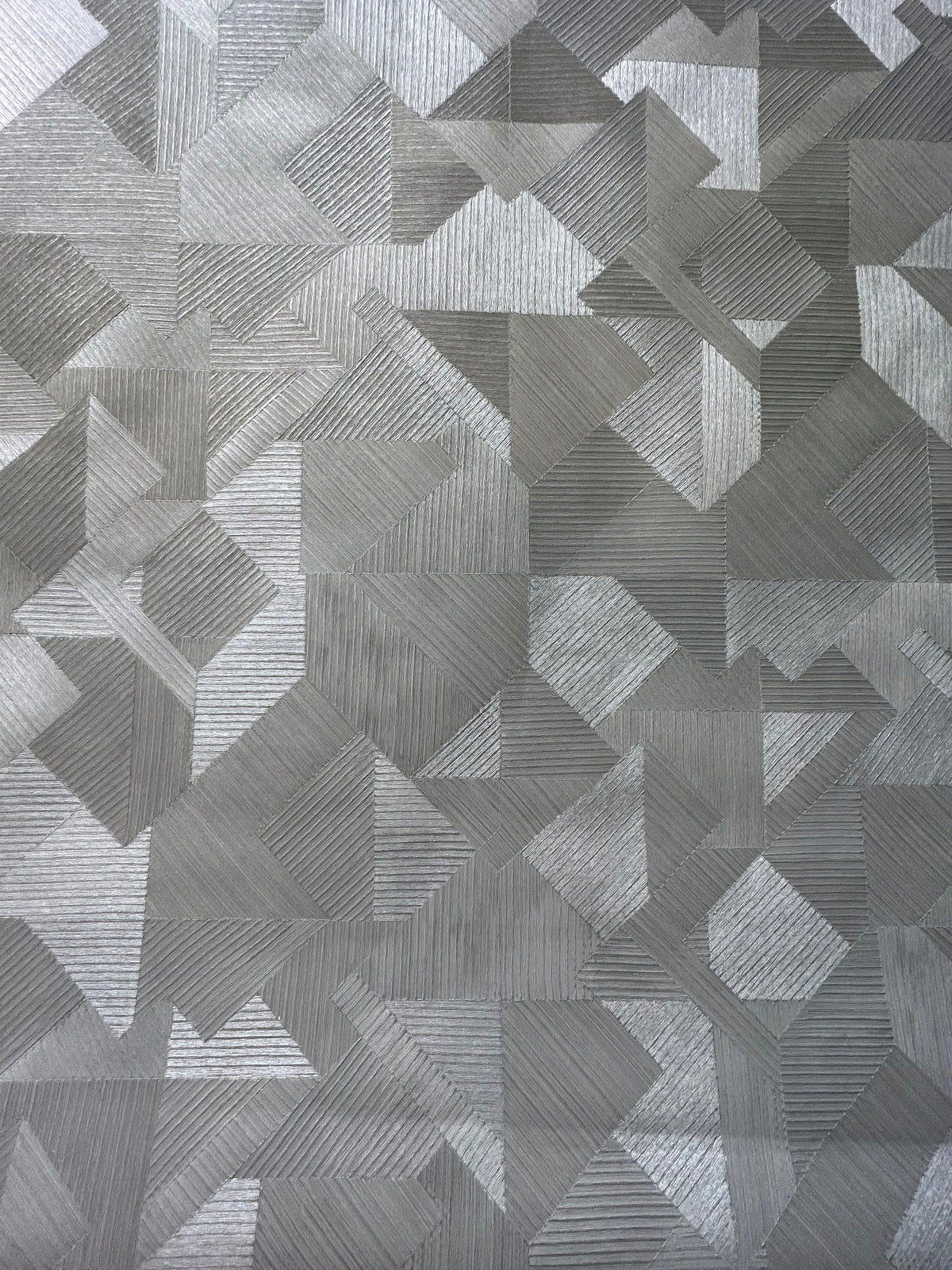 Silver 3D Pattern Wallpapers-AE11605-15mtr Length and 1mtr Width-Equal to Normal 3Rolls
