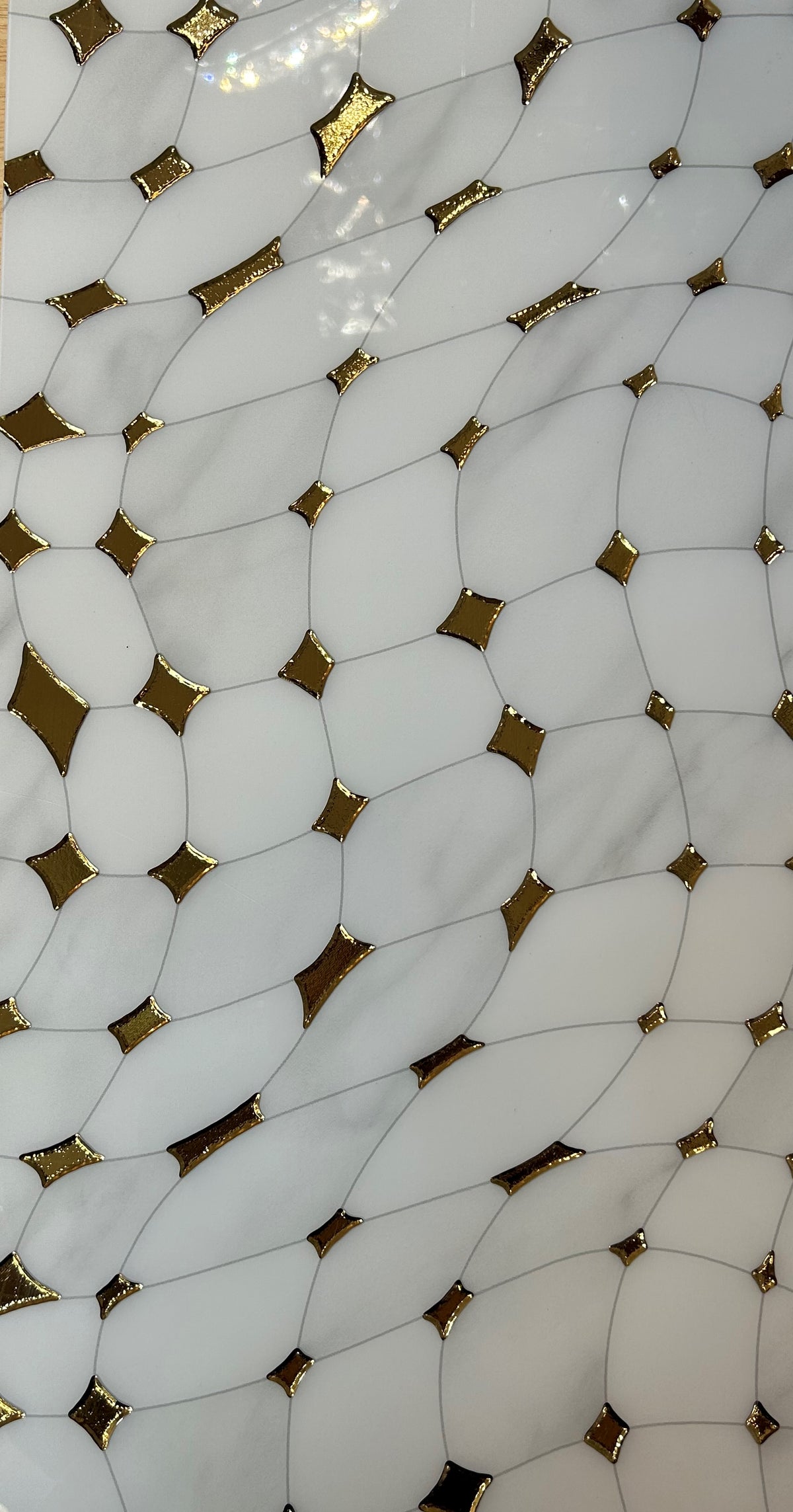 White & Silver Decor Porcelain Tile-300*600*8mm-6tiles-1m2-WJ724