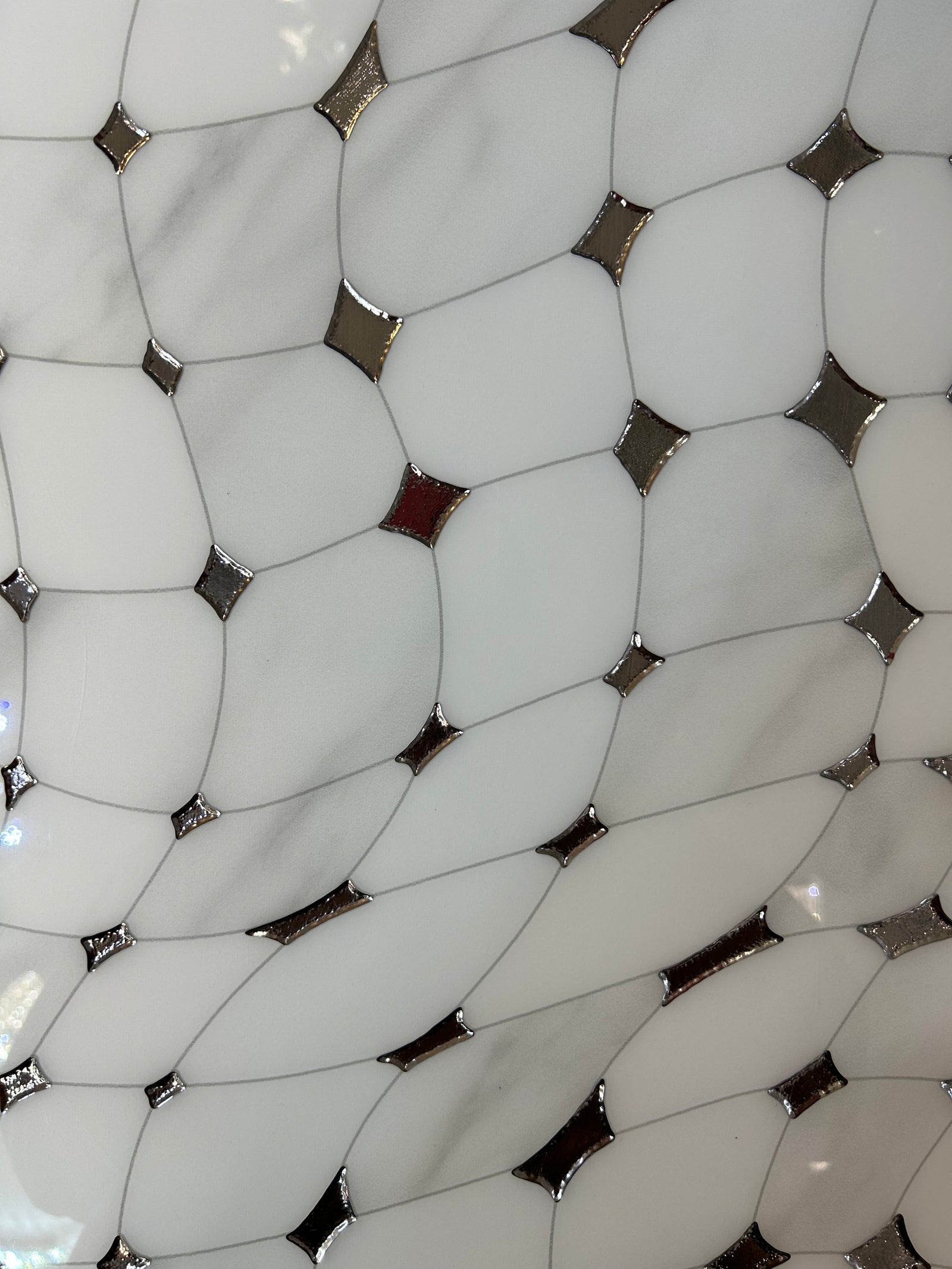 White & Silver Decor Porcelain Tile-300*600*8mm-6tiles-1m2-WJ724