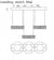 Diamante Crystallic 3 x Square Fixture mirrored frame colour changing LED ceiling light [9014-3)