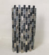 Grey, Black & Golden Glass Mosaic Tile