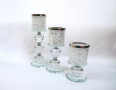 Crystal Tall Candle Holders