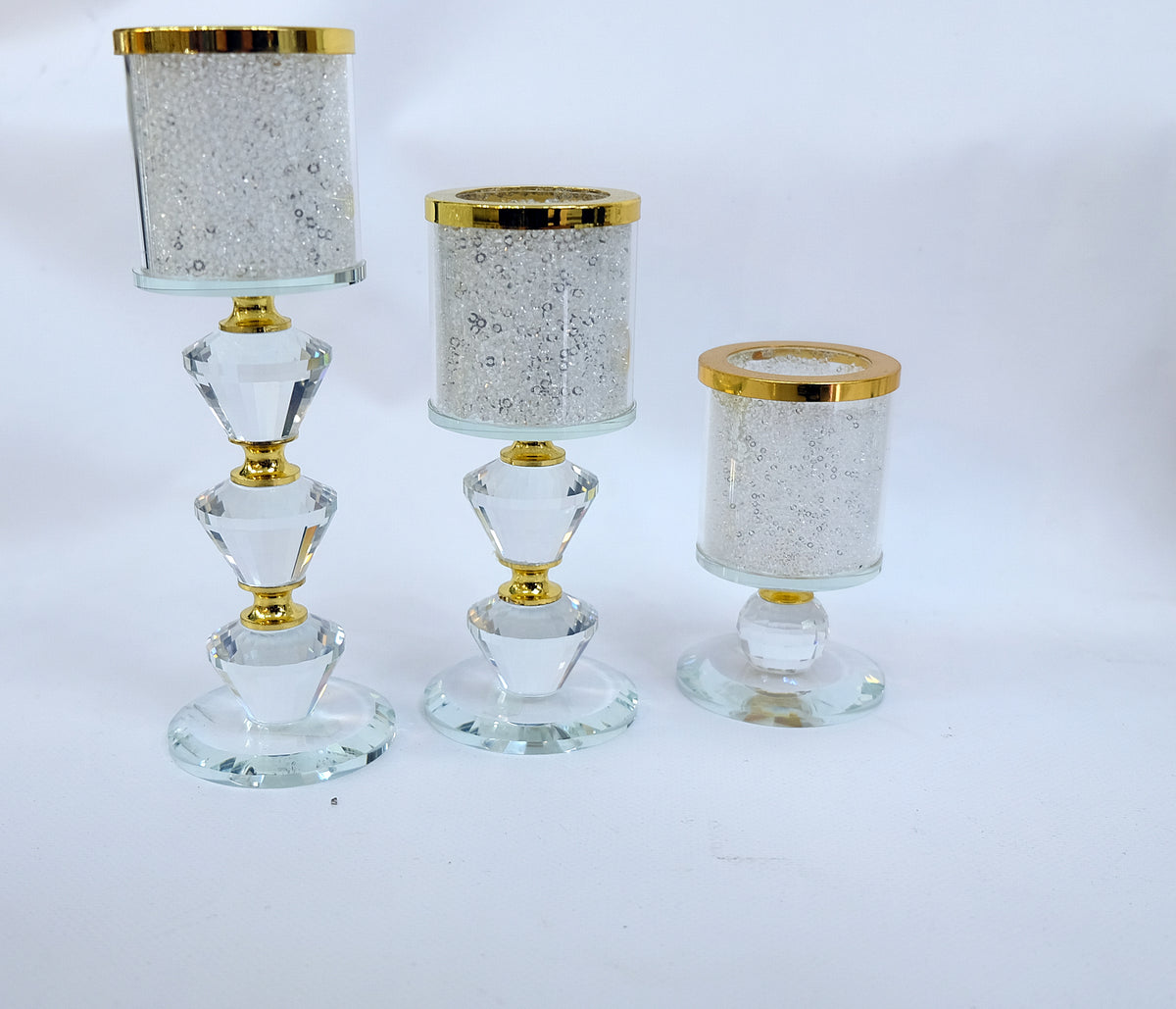 Crystal Tall Candle Holders