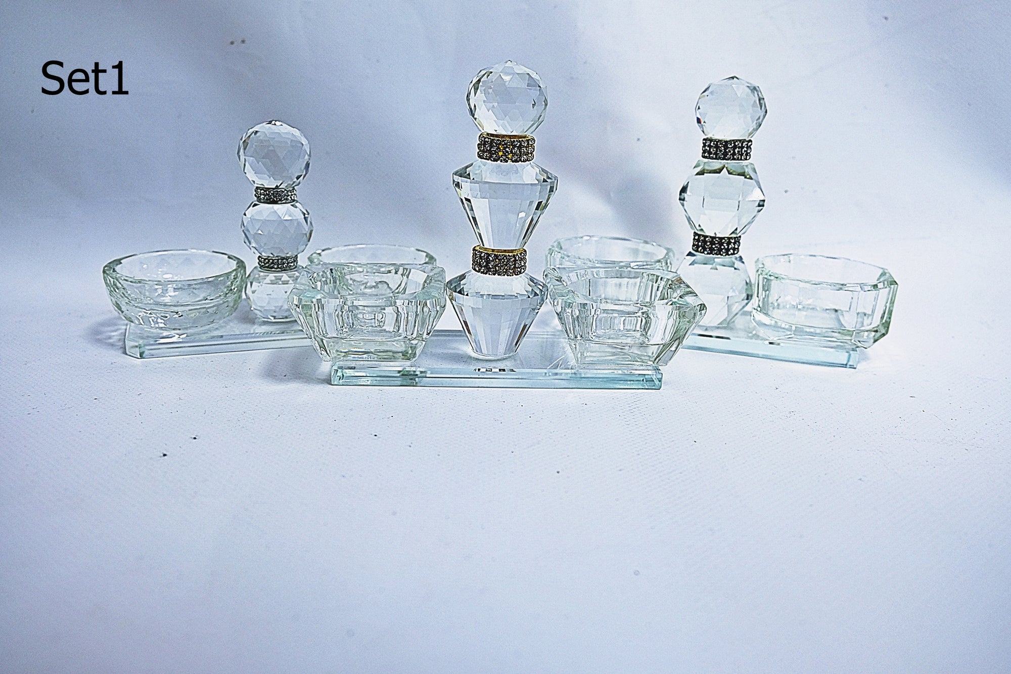 Dual Crystal Candle Holders