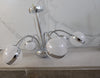 6 Arms Silver & Gold Downwards Crystallic Glitter Bulbs-MD3019-6-85*85*40cm
