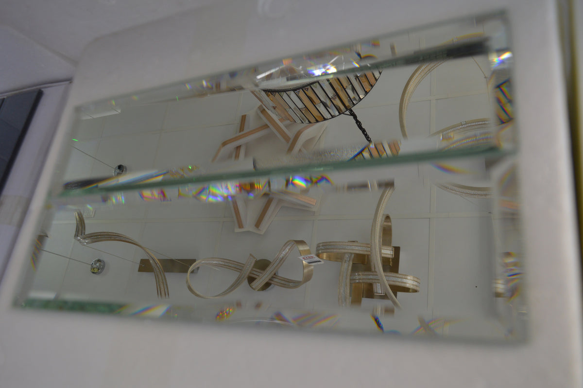 Full Bodied Metro Mirror Glass Mosaic Tiles with bevelled edges-75*300*8mm-45tiles-1m2