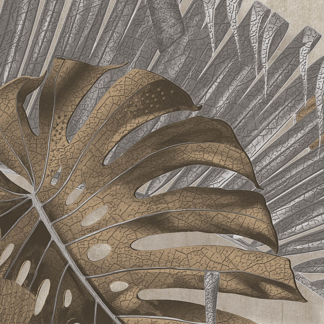 Natura Wallpapers-Cream & Gold, Black & Gold  - DK.22860-2 & 5