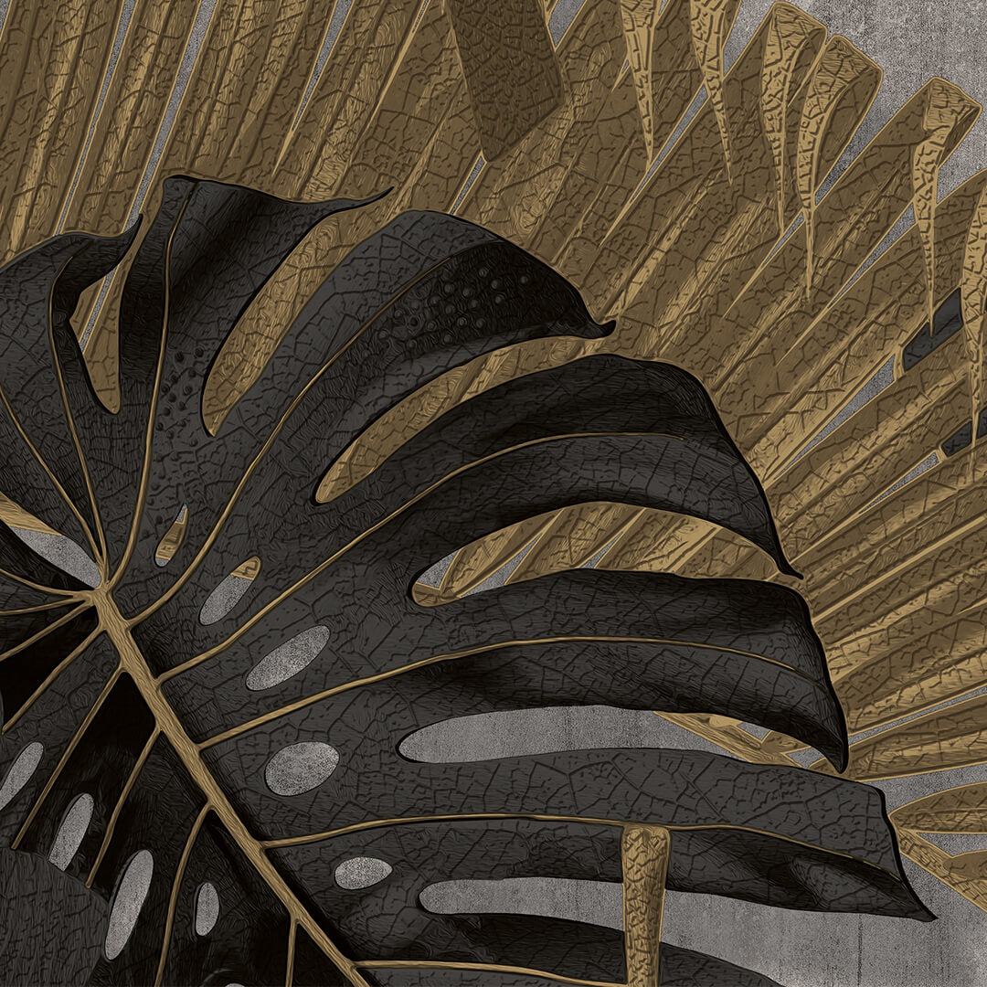 Natura Wallpapers-Cream & Gold, Black & Gold  - DK.22860-2 & 5