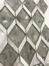 Light Grey Rhombus Mosaic Tile