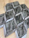 Dark Grey Rhombus Mosaic Tile