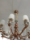 Glossy Crystal Drops 8 Arms Chandelier